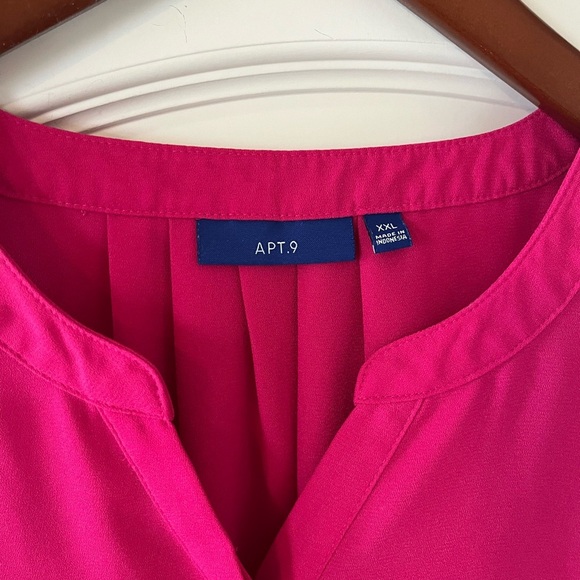 APT 9 Fuchsia Sleeveless Polyester Blouse Women’s Size XXL - Picture 6 of 16